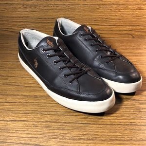 Polo Ralph Lauren Brown Leather Sneakers